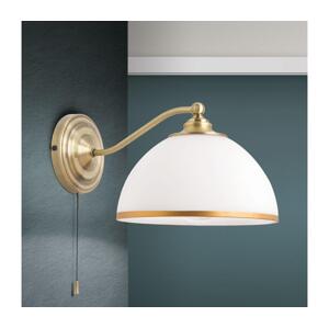 Orion Orion WA 2-1371/1 - Nástěnná lampa OLD LAMP 1xE27/40W/230V bílá/bronz