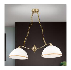 Orion Orion HL 6-1810/2 - Lustr na řetězu OLD LAMP 2xE27/40W/230V bílá/bronz