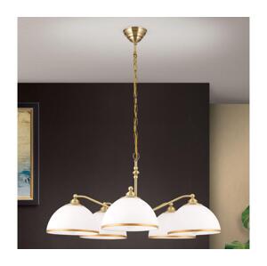 Orion Orion LU 1838/5 - Lustr na řetězu OLD LAMP 5xE27/40W/230V bílá/bronz