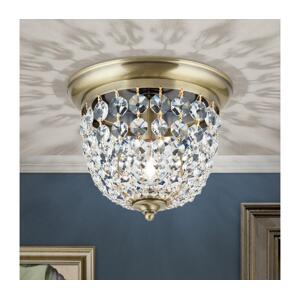 Orion Orion DLU 1840/26-Křišťálové str. svítidlo PLAFOND 1xE27/40W/230V pr.26 cm bronz