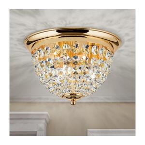 Orion Orion DLU 1840/35-Křišťálové str. svítidlo PLAFOND 3xE27/40W/230V pr.35 cm zlatá