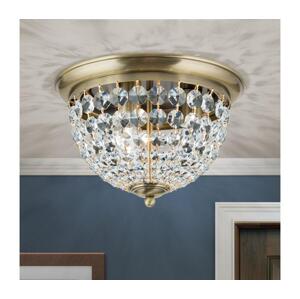 Orion Orion DLU 1840/35-Křišťálové str. svítidlo PLAFOND 3xE27/40W/230V pr.35 cm bronz