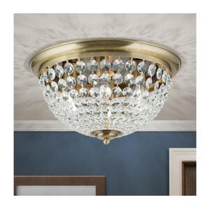 Orion Orion DLU 1840/47-Křišťálové str. svítidlo PLAFOND 6xE27/40W/230V pr.47 cm bronz