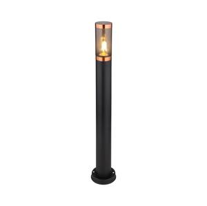 Globo Globo 31588BC - Venkovní lampa BOSTON 1xE27/23W/230V IP44 80 cm černá/měď