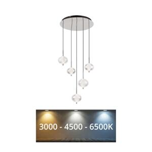 Globo Globo 16042-5HC - LED Lustr na lanku AIDA 5xLED/6,6W/230V 3000K/4500K/6500K