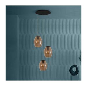 Eglo Eglo 390161 - Lustr na lanku ESTANYS 3xE27/40W/230V hnědá