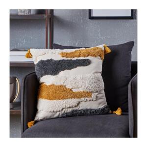 Eglo Eglo 420002 - Dekorační polštář CHEVERY 45x45 cm žlutá/šedá