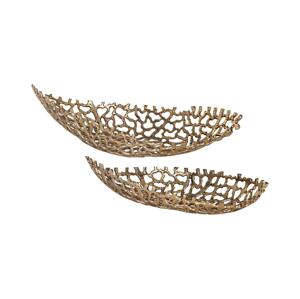 Eglo Eglo 427087 - SADA 2x Dekorační podnos KIMITSU 44/61 cm zlatá