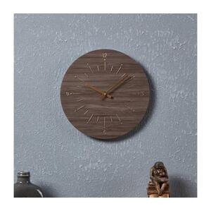 Eglo Eglo 425508 - Nástěnné hodiny TAKAHAGI 1xAA pr. 30 cm hnědá