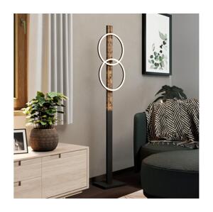 Eglo Eglo 900892 - LED Stojací lampa BOYAL 2xLED/12W/230V 3000K hnědá/černá