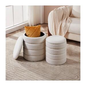 Eglo Eglo 424125 - SADA 2x Taburet AMPAHAKA pr. 33,5/40 cm bílá