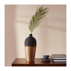 Eglo Eglo 421423 - Keramická váza SARYKSU 28x12,5 cm černá/zlatá