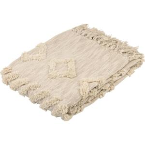 Eglo Eglo 420331 - Přehoz na postel LONGLAC 170x130 cm béžová