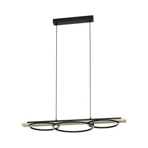 Eglo Eglo 901714-LED Stmívatelný lustr BOYAL 2xLED/12,5W/230V+LED/15,5W béžová/černá