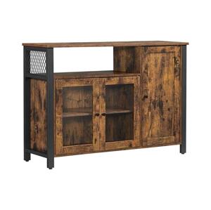 Komoda FIRA hnědá/černá LSC096B01