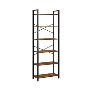 Knihovna NAVARO hnědá/černá LLS062B01V1