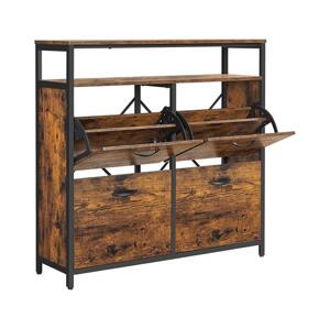 Botník FIRA hnědá/černá LBS803B01