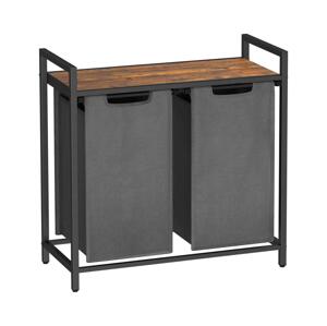 Koš na prádlo REX hnědá/šedá BLH201G01