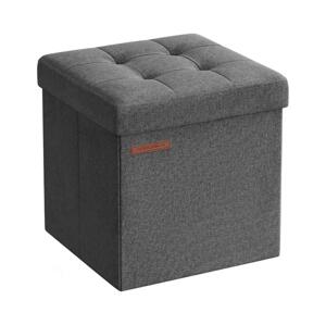 Taburet SULTAN 30x30 cm šedá LSF028G01