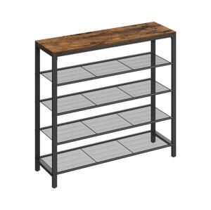 Botník DAVOR hnědá/černá LBS15BX