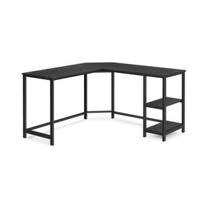 Rohový psací stůl SOLEA černá LWD072B56