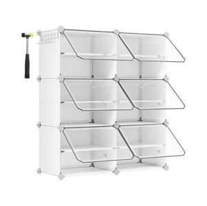 Modulární regál s přihrádkami BOXIFY bílá LPC033W01