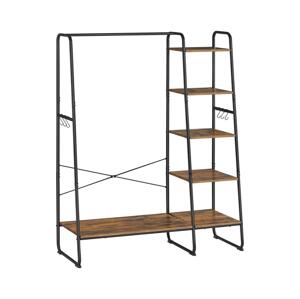 Stojanový věšák LINEA hnědá/černá