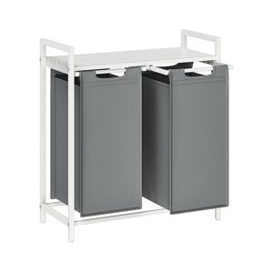 Koš na prádlo REX bílá/šedá BLH201W11