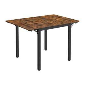 Rozkládací jídelní stůl ELDUR hnědá/černá KDT077B01