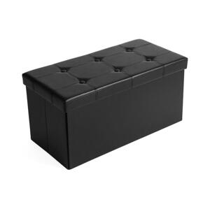 Kožená lavice SULTAN černá LSF105