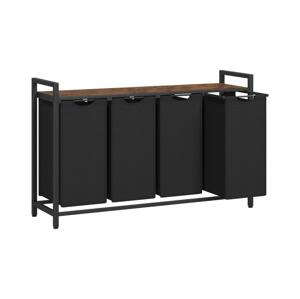 Koš na prádlo REX hnědá/černá BLH401B01