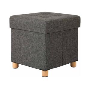 Taburet SULTAN 38x40 cm tmavě šedá LSF14GYZ