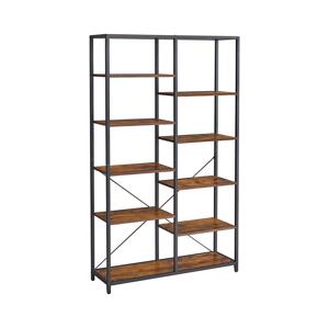 Knihovna NAVARO hnědá/černá LLS155B01