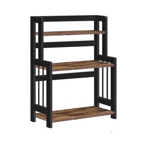 Policový regál do kuchyně MARGE černá OFS047B01