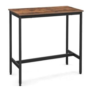 Barový stolek BARTIS hnědá/černá LBT010B01