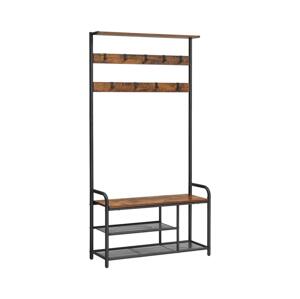 Stojanový věšák NAVOR hnědá/černá HSR409B01