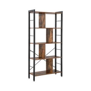 Knihovna NAVARO hnědá/černá LBC12BXV1