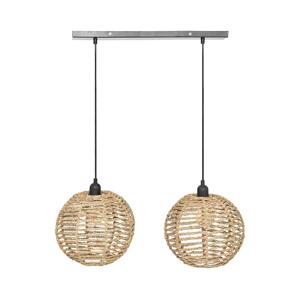 Atmosphera Atmosphera - Lustr na lanku RANA 2xE27/40W/230V ratan