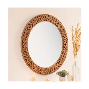 Atmosphera Atmosphera - Nástěnné zrcadlo ANOKI pr. 99 cm eukalyptus