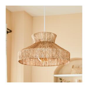 Atmosphera Atmosphera - Lustr na lanku ZELIA 1xE27/40W/230V juta