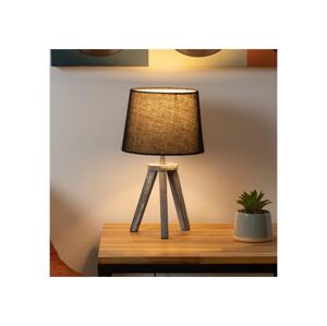 Atmosphera Atmosphera - Stolní lampa MINI 1xE14/25W/230V borovice/černá
