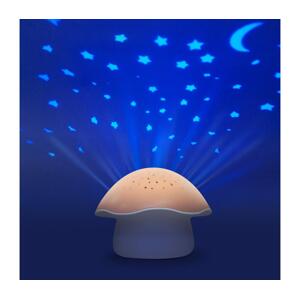 Pabobo PABOBO - Projektor s melodií STAR MUSHROOM 3xAA lososová