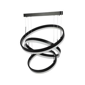 LED Stmívatelný lustr na lanku LED/86W/230V 3000K černá