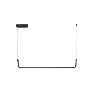 LED Lustr na lanku LED/12W/230V 4000K černá