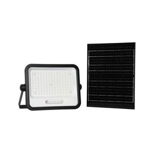 LED Stm. solární reflektor LED/300W/3,2V IP65 15000 mAh černá + dálkové ovládání 24085