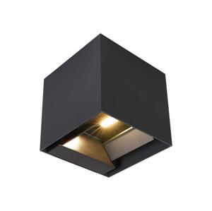 LED Solární nástěnné svítidlo se senzorem LED/9W/5V IP65 2600 mAh antracit 24089