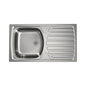 ALVEUS 1136534 - Kuchyňský dřez BASIC 78x43,5 cm matná ocel/satin 1136534