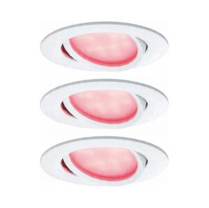 Paulmann Paulmann 93940 -SADA 3x LED RGBW/2W IP23 Stm koupelnové podhledové svítidlo 230V
