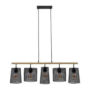 Brilo 4078-054 - Lustr na lanku WOOD & STYLE 5xE27/60W/230V 4078-054