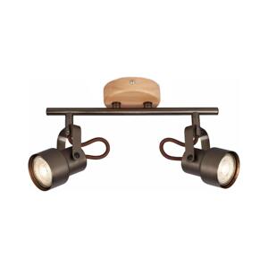 Brilo - LED Bodové svítidlo TAHUN 2xGU10/5W/230V hnědá 2872-025